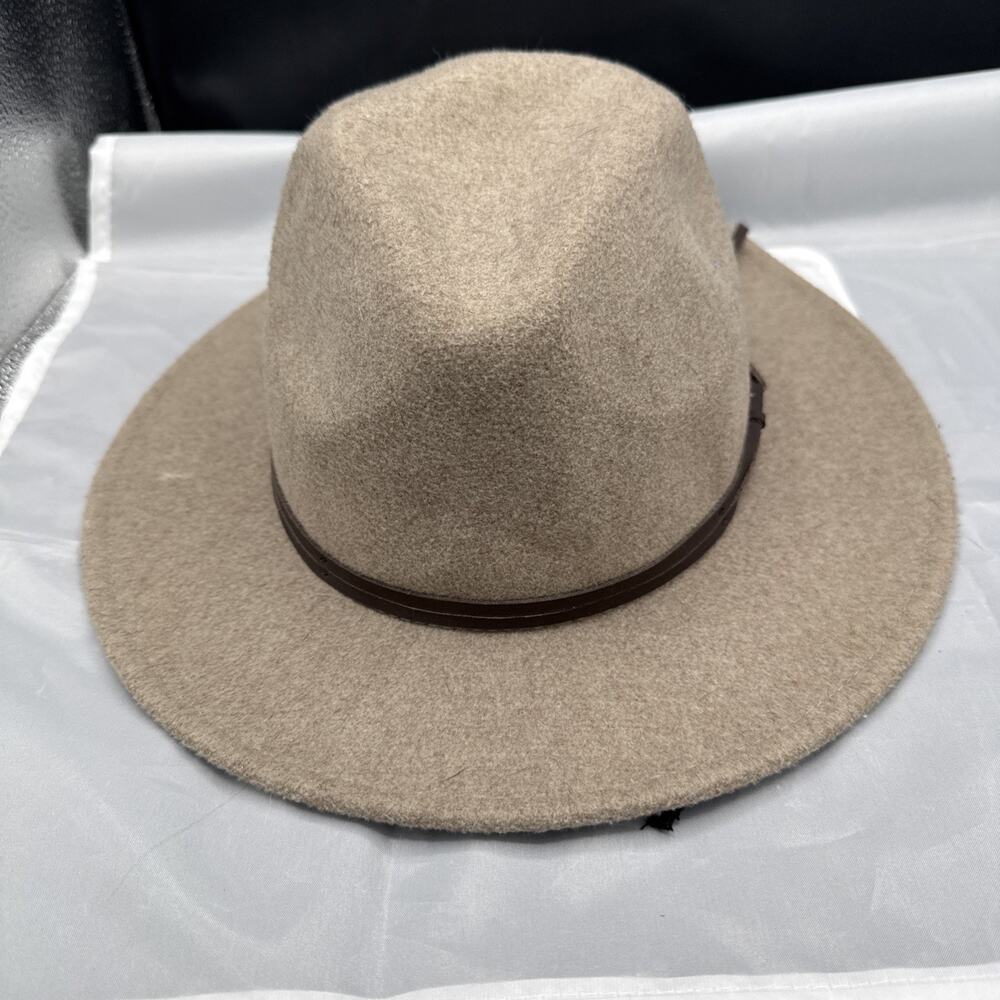 cc brand beige Polyester felt fedora hats